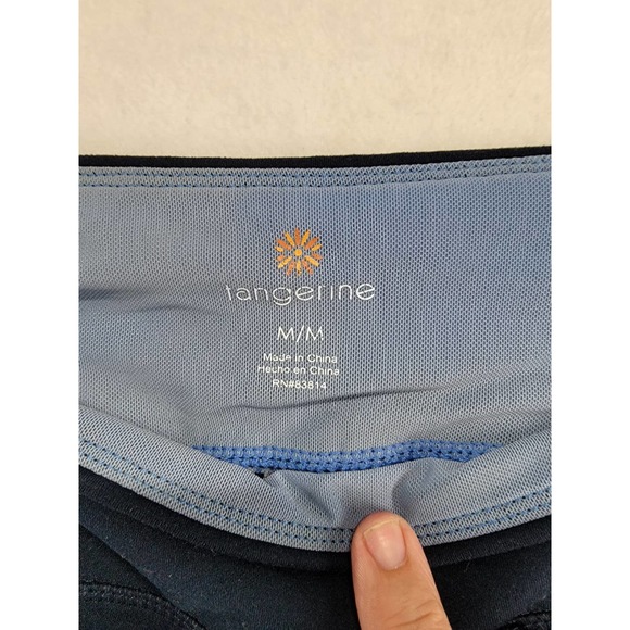 NWOT Tangerine Navy Blue Capri Athletic wear Sz M - Picture 6 of 8